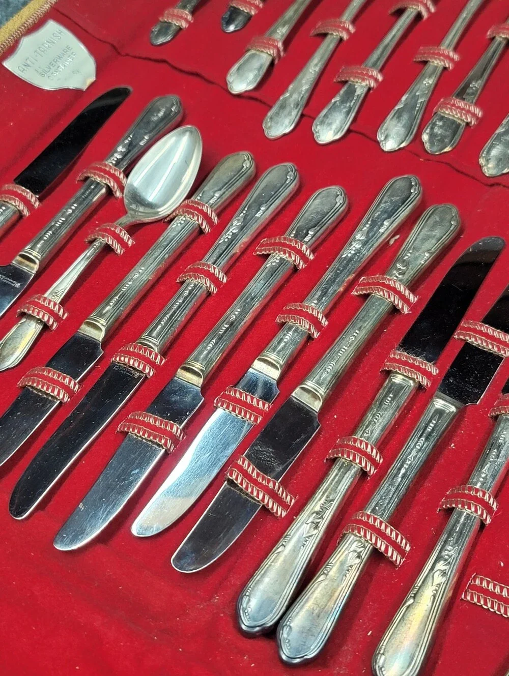 Vintage 1881 Rogers Oneida Silver Plate Silverware Flatware 49 Piece Set